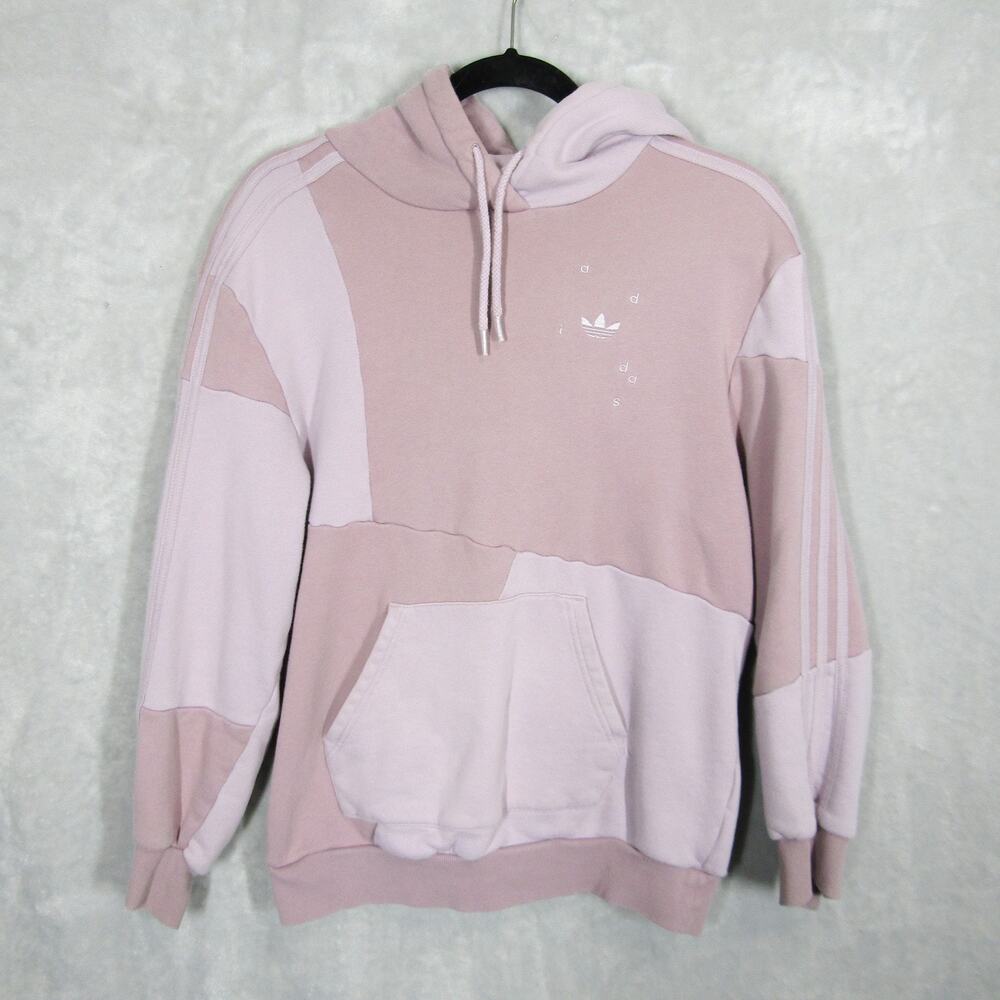 Adidas Hoodie Womens Small Purple Pink Patchwork Danielle Cathari Trefoil FW2765